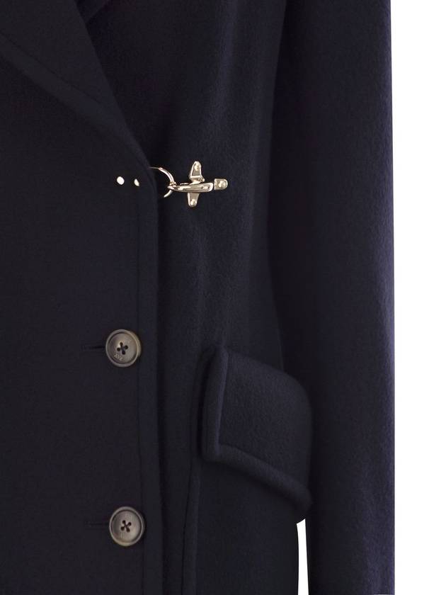 Wool and Cashmere Peacoat - FAY - BALAAN 4