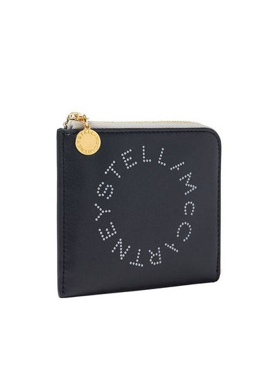 Logo Zipper Card Wallet Black - STELLA MCCARTNEY - BALAAN 2