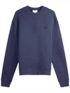 Bold Fox Head Cotton Sweatshirt Ink Blue - MAISON KITSUNE - BALAAN 2