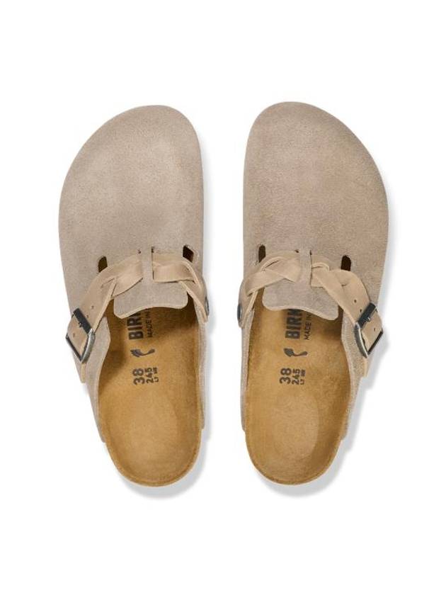 Boston Suede Mule Taupe - BIRKENSTOCK - BALAAN 4