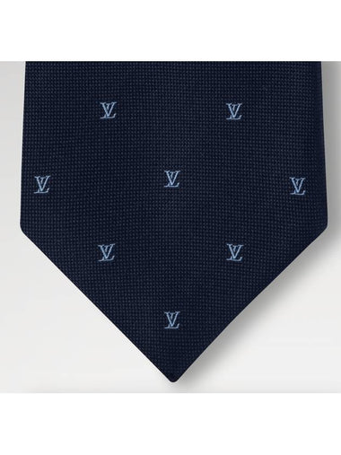 Tie LV Blazon Navy Blue Silk M94811 - LOUIS VUITTON - BALAAN 1