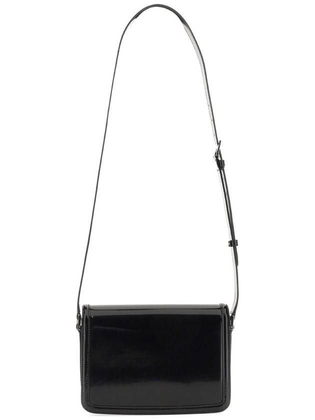 Solferino Medium Leather Shoulder Bag Black - SAINT LAURENT - BALAAN 4