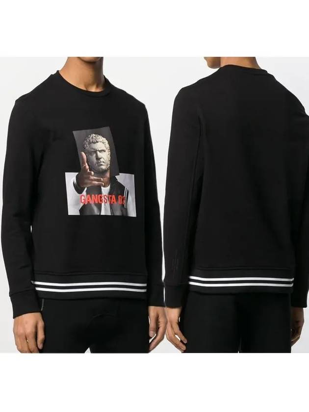 Gangster Stripe Sweatshirt Black - NEIL BARRETT - BALAAN 2