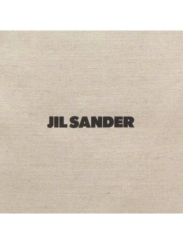 Book Grande Logo Canvas Tote Bag Ecru - JIL SANDER - BALAAN 4