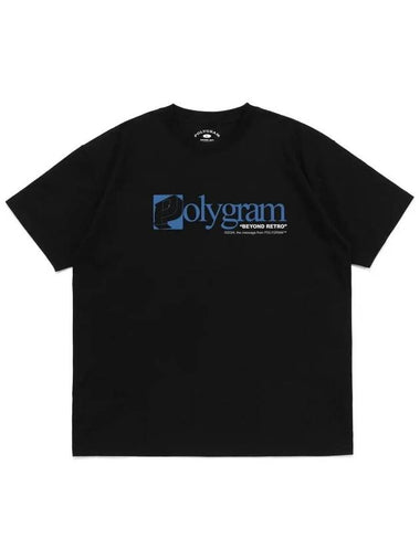 SQUARE P LOGO T SHIRTS BLACK - POLYGRAM - BALAAN 1