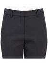 Weekend Women's Lana Rana Canvas Slacks Navy - MAX MARA - BALAAN.