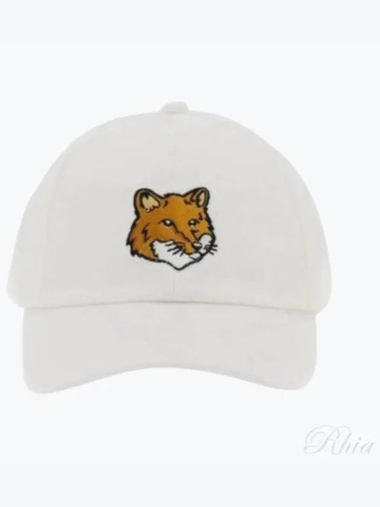 Foxhead Logo Baseball Cap LM06103WW0087 WH 98980 - MAISON KITSUNE - BALAAN 1