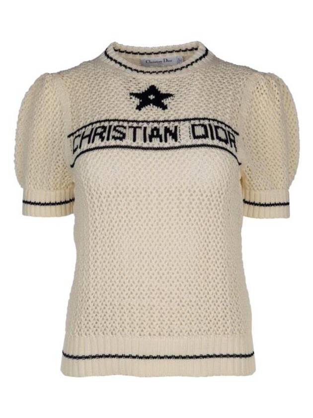 Christian Dior Short Sleeve T-Shirt White Navy Blue - DIOR - BALAAN 1