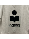 MOBY Logo High Neck Sweatshirt Ecru SW0003FA A1M07E 23EC - ISABEL MARANT ETOILE - BALAAN 4