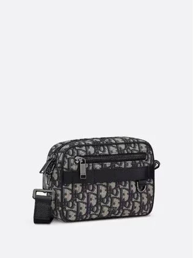 Safari Mini Oblique Jacquard Messenger Bag Beige Black - DIOR - BALAAN 3