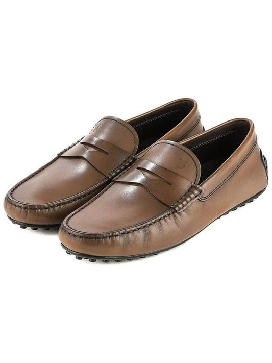 Men's City Gommino Driving Shoes Brown - TOD'S - BALAAN 2