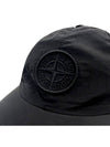 Logo Nylon Metal Ball Cap Black - STONE ISLAND - BALAAN 6