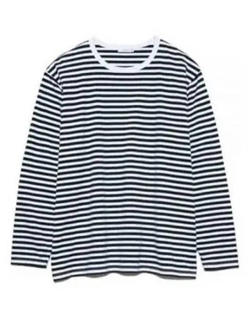 NANAMI AmiCA 24 COOLMAX Stripe Jersey LS Tee SUHS423 KW Striped Long Sleeve T Shirt - NANAMICA - BALAAN 1