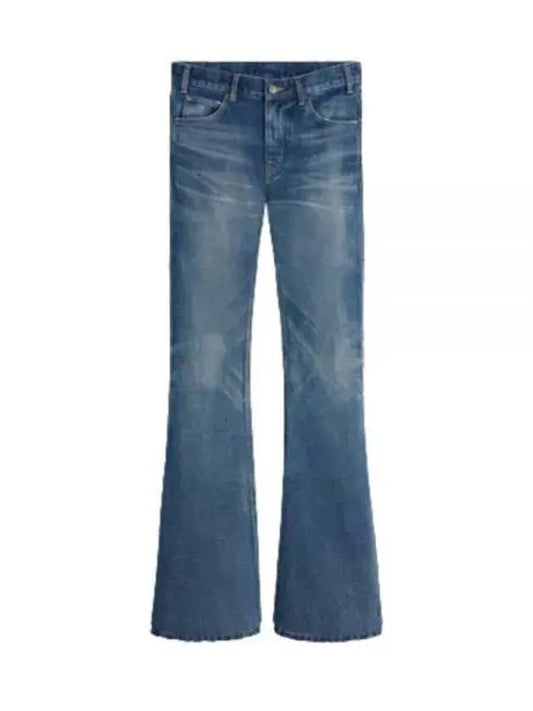 Macro Bootcut Jeans Dark Union Wash - CELINE - BALAAN 2