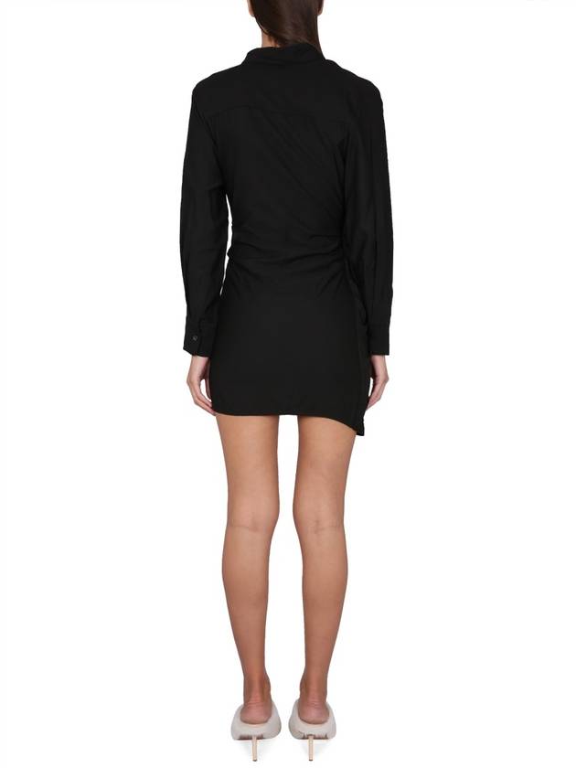 La Robe Bahia Sash Short Dress Black - JACQUEMUS - BALAAN 4