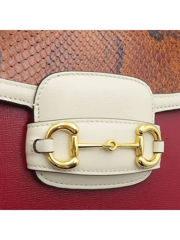 602204 Python 1955 gold horsebit shoulder and cross bag - GUCCI - BALAAN 5