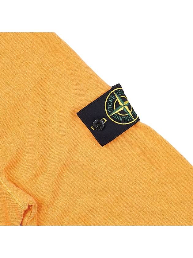 Men's Waffen Patch OLD Treatment Cotton Hoodie Orange - STONE ISLAND - BALAAN 6