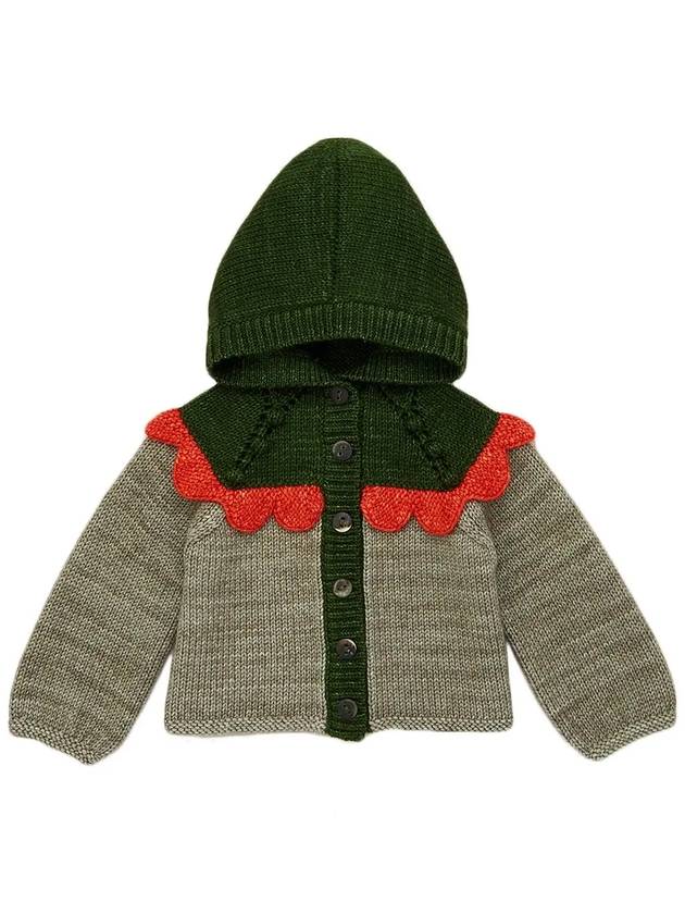 Kids Scallop Yoke Hooded Cardigan BB172028 015 - MISHA&PUFF - BALAAN 2