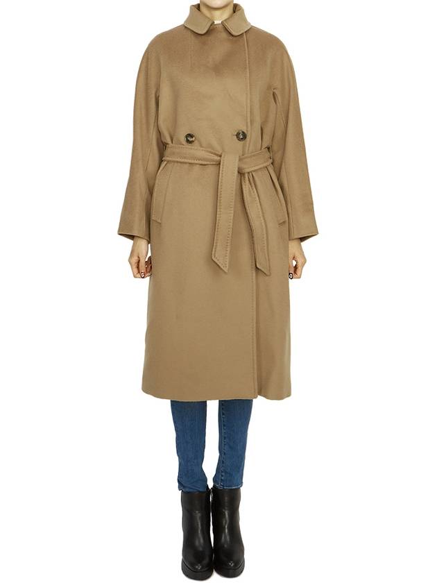 Women's Resina Wool Broadcloth Double Coat Camel - MAX MARA - BALAAN 2