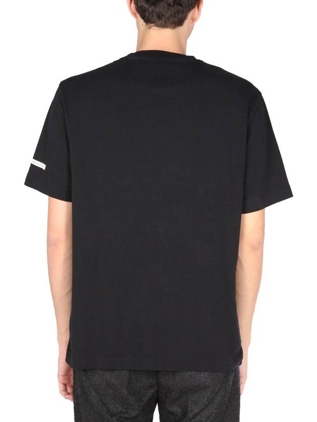 Print Short Sleeve T-Shirt Black - BARBOUR - BALAAN 5