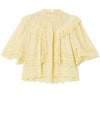 Katia Ruffled Broderie Anglaise Cotton Blouse Yellow - ISABEL MARANT - BALAAN 2