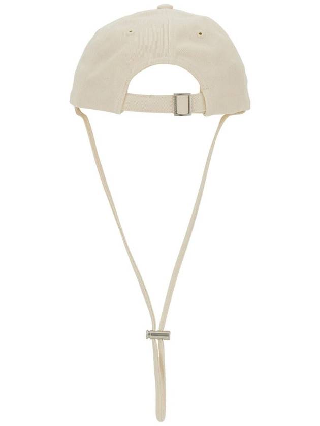 La Casquette Artichaut Fringe Metal Logo Ball Cap Off White - JACQUEMUS - BALAAN 3