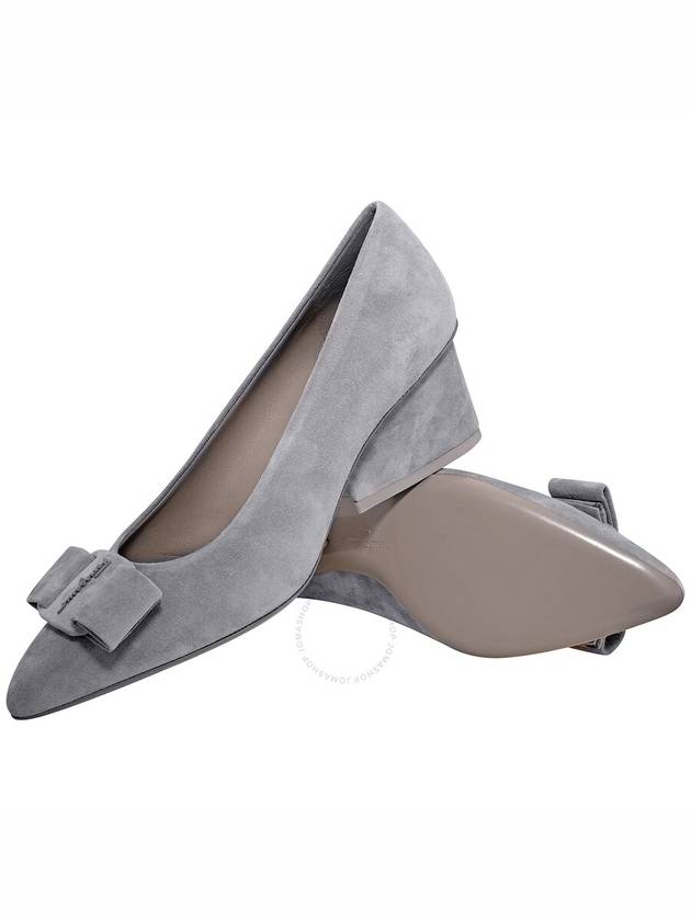 Salvatore Ferragamo Rhinoceros Grey Viva 55 Pump Shoe, Brand Size 7.5 - SALVATORE FERRAGAMO - BALAAN 2