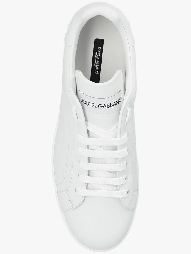 Portofino Calfskin Low Top Sneakers White - DOLCE&GABBANA - BALAAN 7