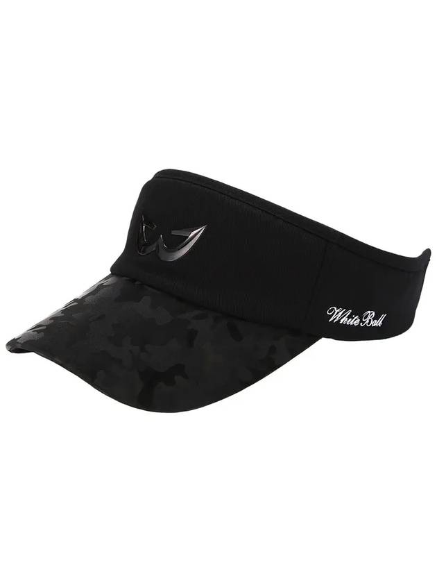 Golf Wear Camo Golf Sun Cap WB21SUMC04BK Black - WHITEBALL - BALAAN 2