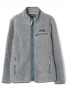 Women's Retro Pile Fleece Zip-up Jacket Salt Grey - PATAGONIA - BALAAN 2