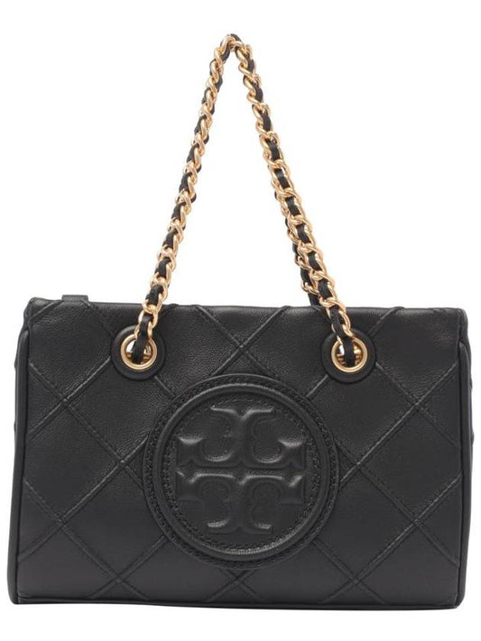 Women's Fleming Logo Mini Shoulder Bag Black - TORY BURCH - BALAAN 1