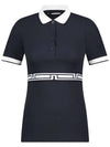 Women's Bellina Polo Short Dress Navy - J.LINDEBERG - BALAAN 3