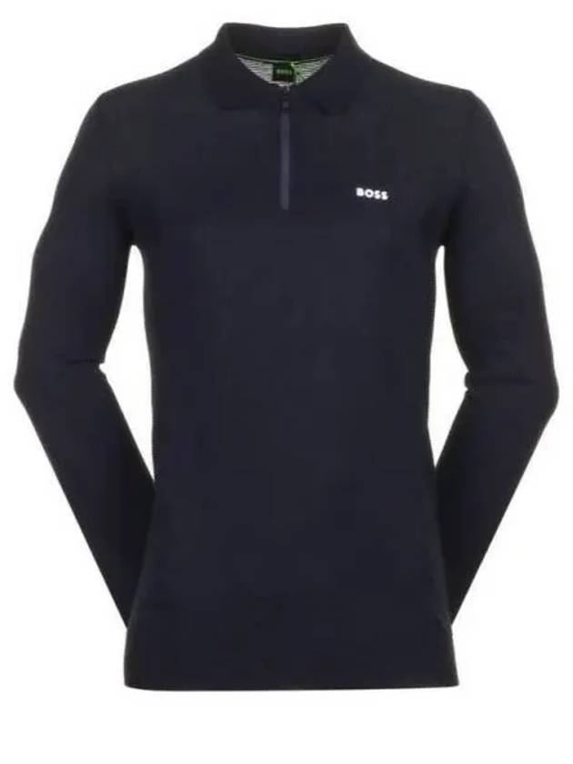 Men's Lite Cotton Polo Shirt Navy - HUGO BOSS - BALAAN 2