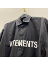 Logo black shirt jacket UE51SH300B - VETEMENTS - BALAAN 4