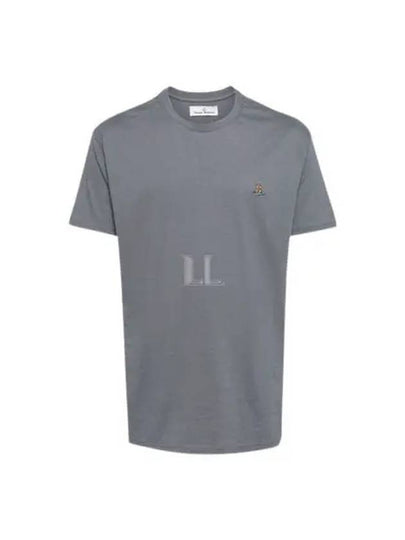 ORB Logo Cotton Short Sleeve T-Shirt Grey - VIVIENNE WESTWOOD - BALAAN 2