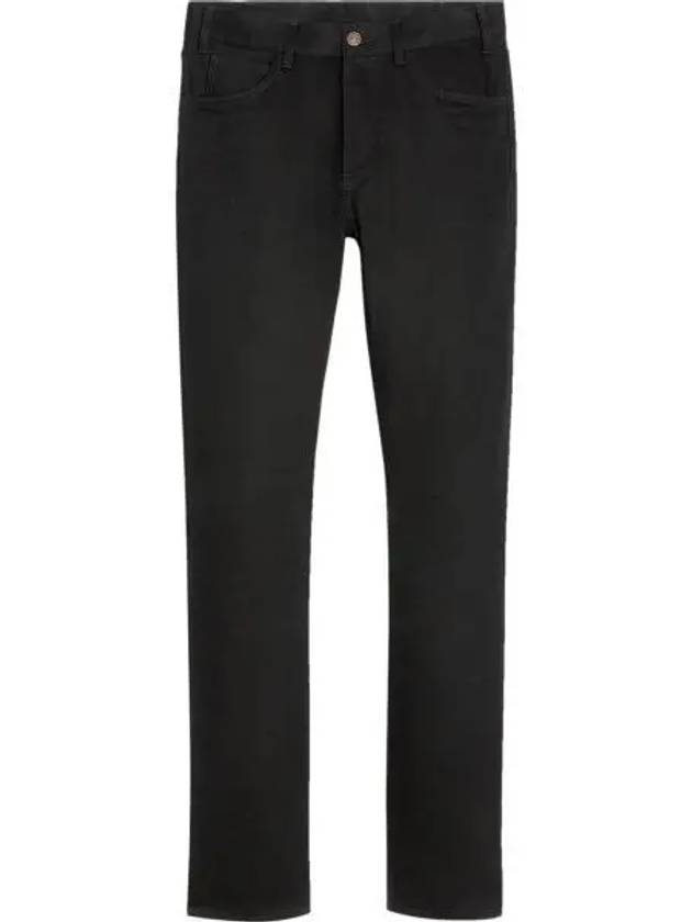 Demin Straight Pants Vintage Pure Black - CELINE - BALAAN 2