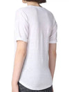 Koldi Logo Linen Short Sleeve T-Shirt White - ISABEL MARANT ETOILE - BALAAN 3