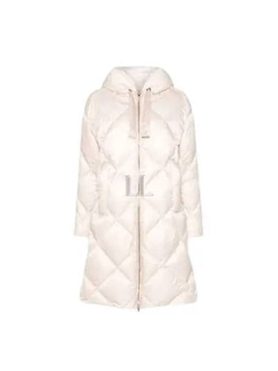 Trefe Hooded Long Padding Ivory - MAX MARA - BALAAN 2