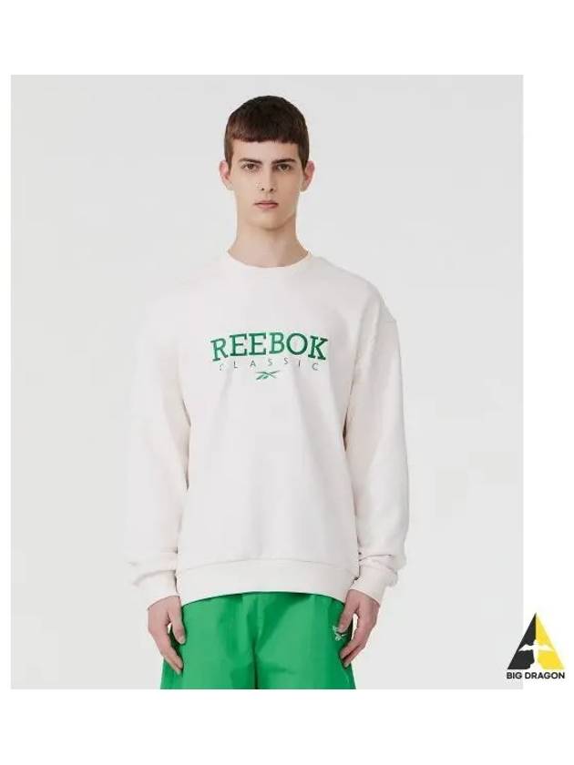 Classic Vector Big Logo Sweatshirt Ivory - REEBOK - BALAAN 1