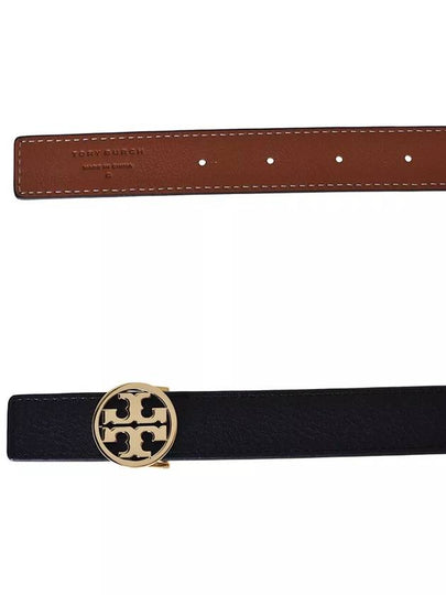 1 Miller Reversible Leather Belt Black Classic Cuoio - TORY BURCH - BALAAN 2