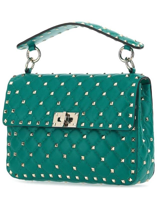 Roman studded spike tote bag green - VALENTINO - BALAAN 3