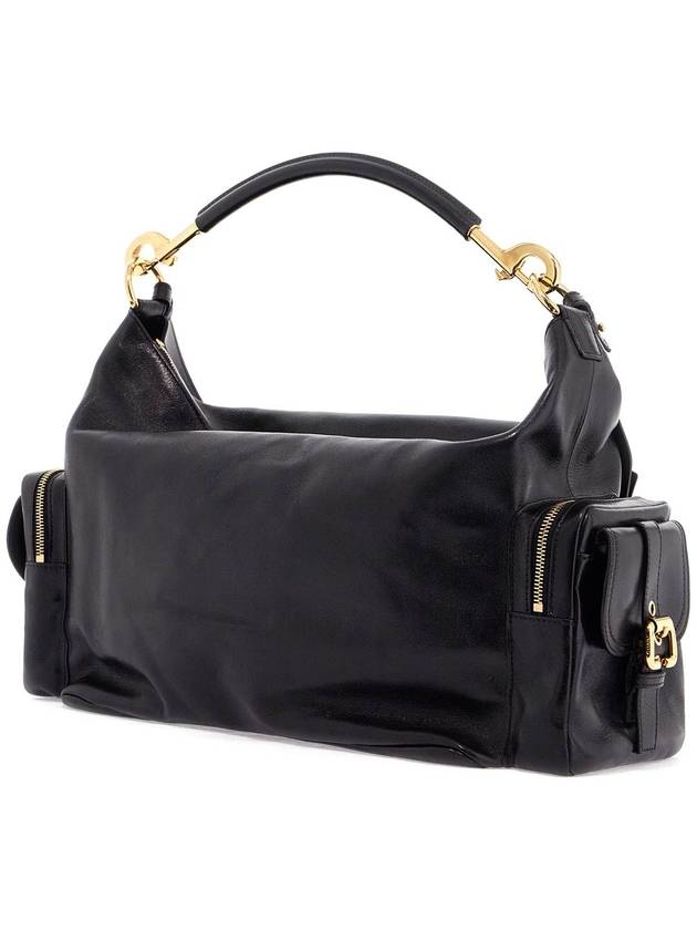 Large shiny leather camera shoulder bag black - CHLOE - BALAAN 3