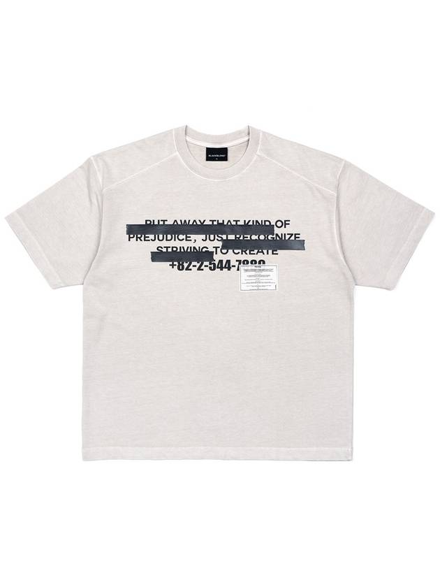 BBD Hidden Slogan Pigment T Shirt Sand - BLACKBLOND - BALAAN 1