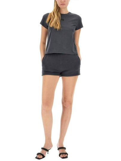 T By Alexander Wang Shorts With Logo - ALEXANDER WANG - BALAAN 2