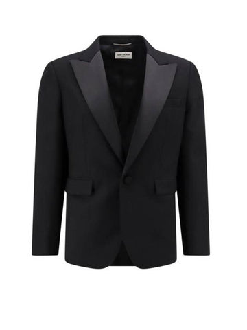 Suit Jacket 780354Y512W 1000 Black - SAINT LAURENT - BALAAN 1