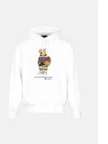 Bear Fleece Hoodie White 1236718 - POLO RALPH LAUREN - BALAAN 1