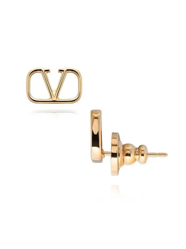 Valentino 4W2J0G76 MET CS4 J0G76 Garavani V logo earrings - RED VALENTINO - BALAAN 1