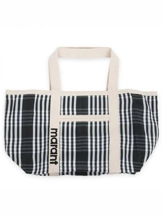 Darwen Striped Nylon Tote Bag Black - ISABEL MARANT - BALAAN 2