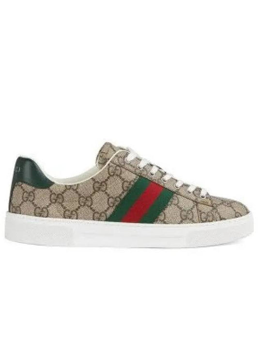 Ace GG Supreme Low Top Sneakers Beige - GUCCI - BALAAN 2