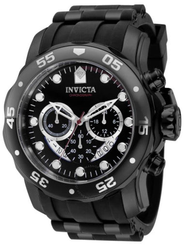 Invicta Pro Diver SCUBA Chronograph GMT Quartz Black Dial Men's Watch 37231 - INVICTA - BALAAN 1